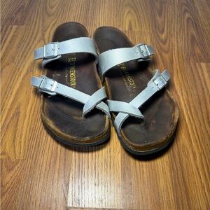Birkenstock Mayari icy metallic sandals size 6.5